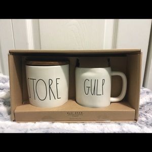Rae Dunn Kitchen - Rae Dunn STORE Canister & GULP Mug Set Rae Dunn Kitchen - Rae Dunn STORE Canister & GULP Mug Set